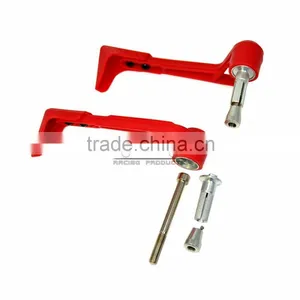 BJ-LG-004 Manufacture Red Bent Style Plastic Motorcycle Lever Guard Protector thumbnail-4