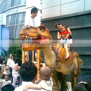 Electric Animatronic Emulation Realistic Robotic Ride Dinosaur for Children thumbnail-1