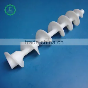 Custom CNC Machined for Plastic Nylon Transporting Screw Color Nylon Conveyer Screw thumbnail-6