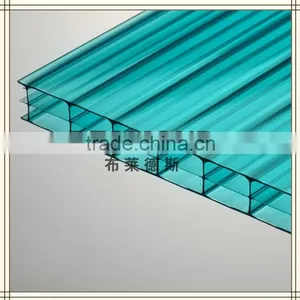 2 Layers Polycarbonate Sheet PC Sheet Sun Sheet Plastic Building Material 10 Years Gurantee With UV Finish thumbnail-2