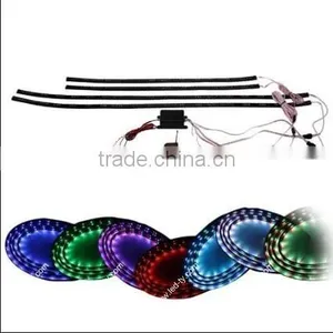 Waterproof 36"x2 24"x2 7 Color RGB Wireless Remote Car Vehicle Underbody LED Glow Strip Light thumbnail-1