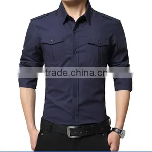 Factory Top Quality Cheap Price Cotton Custom Man Shirt thumbnail-2