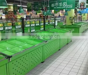 Supermarket Metal Fruit and Vegetable Display Shelf thumbnail-1