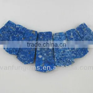 A+ Grade Lapis Rectangle Freeform Beads for Necklace thumbnail-1