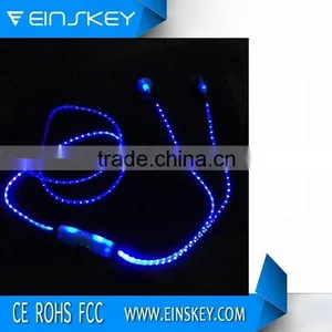 Cheap LED Light Earphones With Mic LED Earphones For Mobile Phone Mp3 Player thumbnail-1