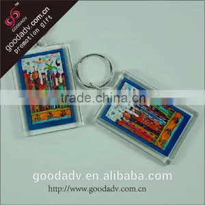 Fashion Promotional Items Custom Printed Clear Acrylic Photo Keyrings thumbnail-1