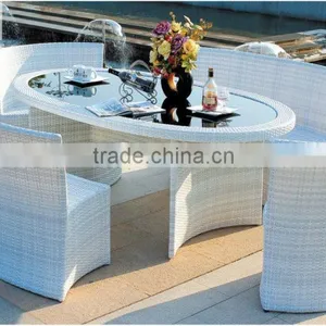 Hot Sale Outdoor Synthetic Resin Round 4,5,6,8,10,12 Seat Table Chairs Sofa Set Poly Rattan Garden Furniture Quality Choice thumbnail-6