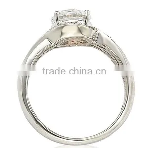 Xunaghuang Beautiful Silver 925 White Gemstone Engageent Women Ring thumbnail-3