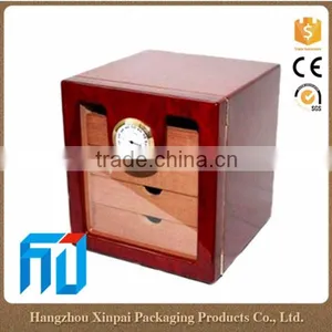 Handmade Lacquer Cigar Box Wood Humidor for Sale thumbnail-1