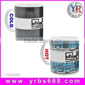 New Heat Sensitive Color Changing Coffee Mug , Good Unique Gift Idea | Fancy Heart Design | 11oz 100% Ceramic Mug thumbnail-6