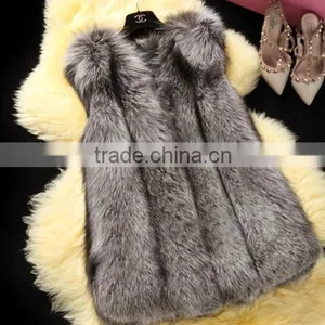 QYQX Cheap Fashionable Silver Fox Fur Vest thumbnail-5
