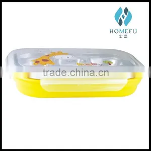 Stainless Steel Square Insulated Food Packaging Lunch Box With pp Plastic Cover for Children Quality Choice thumbnail-6