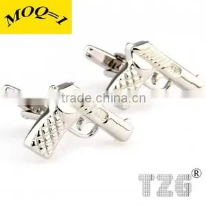 Fashion Stainless Steel Handgun Cufflink thumbnail-1