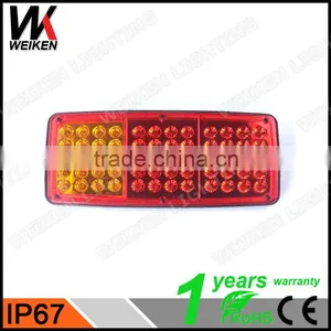 WEIKEN Led Tail Stop Brake Lights Led Rear Light for Truck Trailer Bus thumbnail-1