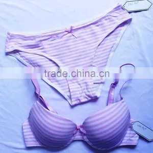 Private Label Lingerie Lovely Bra and Panties Girls Underwear Set thumbnail-1
