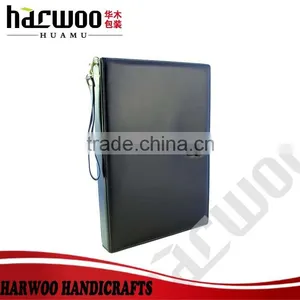 Black Leather Handmade Watch Box,custom Watch Packaging Portable Bag,creative Watch Packaging Box thumbnail-1