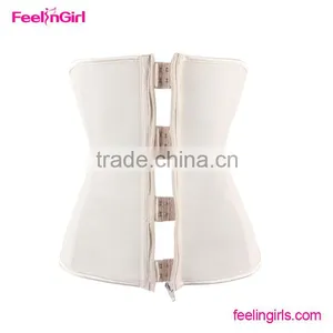 7 Steel Boned Clip and Zip Nude Waist Cincher thumbnail-1