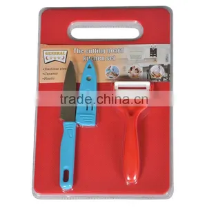 Knife Kitchen Set and Peeler Cutting Board thumbnail-1