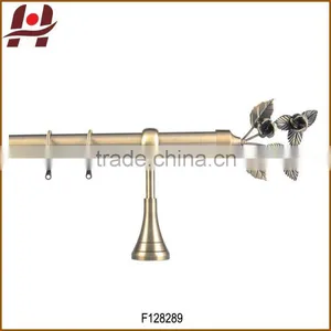 F128289-metal Iron Aluminium Stainless Steel Brass Plated Plain Twisted Extensible Telescopic Window Curtain Poles Rods Pipes thumbnail-1