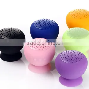 A2 Handsfree Mini Bluetooth Speaker Waterproof Silicone for IPhone Cell Phone - Orange thumbnail-1