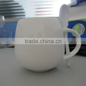 Wholesale White 10 oz Porcelain Couple Mugs thumbnail-1