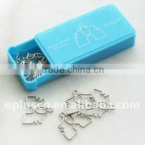 TEMPLE SHAPED PAPER CLIP, NICKEL PLATED thumbnail-1
