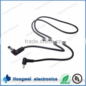 Vertical Angle DC Adapter Power Extension Cables UL2464 26awg 2C 12V With DC 5.5*2.1 Plug Extention Cable Assembly thumbnail-1