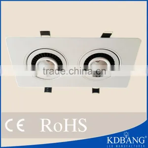Hiqh Quality Led 7w Square Double Cob Downlight Rotate thumbnail-1