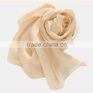 Pure Color Silk Scarf/hijab/tudung/plain Pure Silk Scarves Quality Choice thumbnail-6