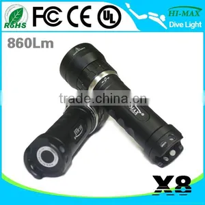 Extra Wide Angle Led Diving Scuba Flashlight Photography thumbnail-3