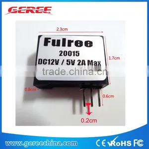 Ultra Mini DC/DC Buck Step-down Converter DC 12V to 5V Power Supply DC 7-22V to 5V 2A Module thumbnail-1