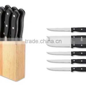 6PCS Steak Knife Set With Knife Block thumbnail-1