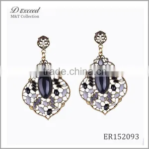 Wholesale Jewelry Fashion Designs Ladies/Women's Ethnic Bohemian Resin Piercing Earrings Dangle Earrings thumbnail-2