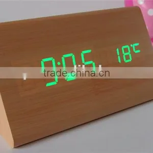 Low Price Wooden Alarm Clock for Gift Clock thumbnail-1