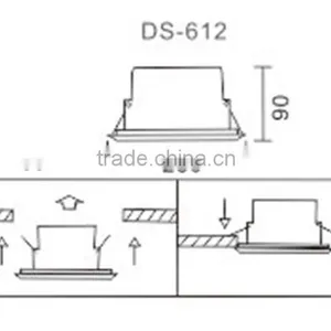 High Quality Engineering Plastic Ceiling Speaker DS-612 thumbnail-4