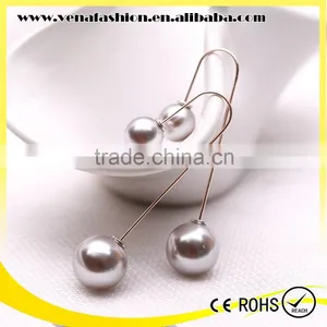 Manufacturer Double Pearl Latest Design of Pearl Earring Quality Choice thumbnail-3