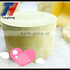 Delicate Round Gift Packaging Box With Lid and Custom Logo Printed for Sale thumbnail-1