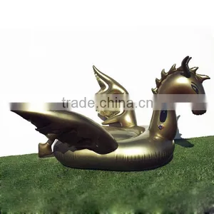 High Quality Luxurious Giant Inflatable Gold Dragon Pool Float thumbnail-1