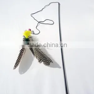 Cat Kitten Toy Feather Tiggerling Tickerling Tickle Stick Dangling Fur Toy thumbnail-3