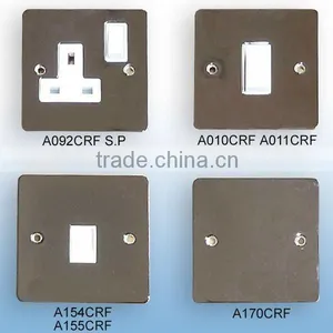 A092 A031 A154 A170 Polished Chrome Wall Light Switch thumbnail-1