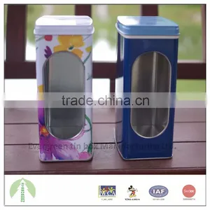 Popular Metal Tinplate Boxes With PVC Window 12.35*8.00*18.65 cm thumbnail-3
