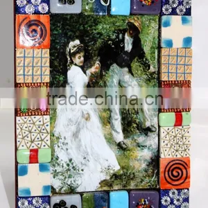 Hand Worked Ceramic / Glass Tiles Ftd. Murano Inspired Designer Photo Frame Collections - Photo 4" x 6" ( 10 x 15 Cm.) thumbnail-5