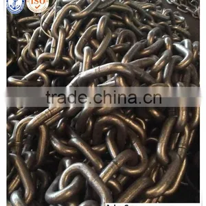 CCS Certificate Black Painted Studless Link Anchor Chain With Good Quality thumbnail-2