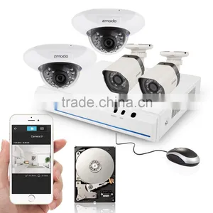 Zmodo Cctv Design-private Outlook Mold Style Network 4 ch 720p Audio and Vedio NVR SPOE Kits With Dome and Bullet IP Camera thumbnail-5