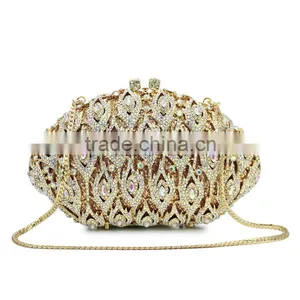 Beautiful Crystal Party Stone Evening Clutch Bags Handbags Expensive Canvas Bag (88138A-AB) thumbnail-3