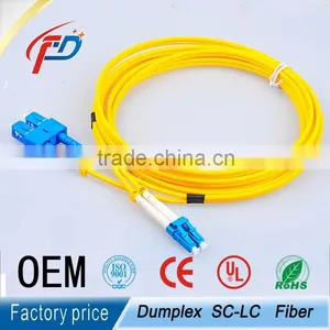 2 Cores Duplex SC/ups-LC/ups Fiber Optic Patch Cable in Communication thumbnail-1