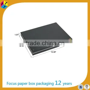 Plain Packaging Cardboard Matte Black Boxes for Garment thumbnail-2