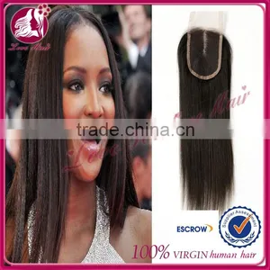 Hair Peruvian Loose Wave Virgin Hair 4pcs Lot Millde Part Lace Closure With 3 Bundles Free Shipping,Natural Color thumbnail-2