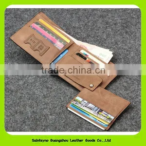 Fashion Vintage Men Leather Bifold Wallet Genuine Leather Wallet 16413 thumbnail-1