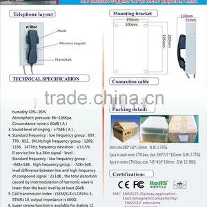 KNTECH Professional Emergency Telephone Auto Dial System Waterproof Telephone Convenient Public Service Phone thumbnail-5